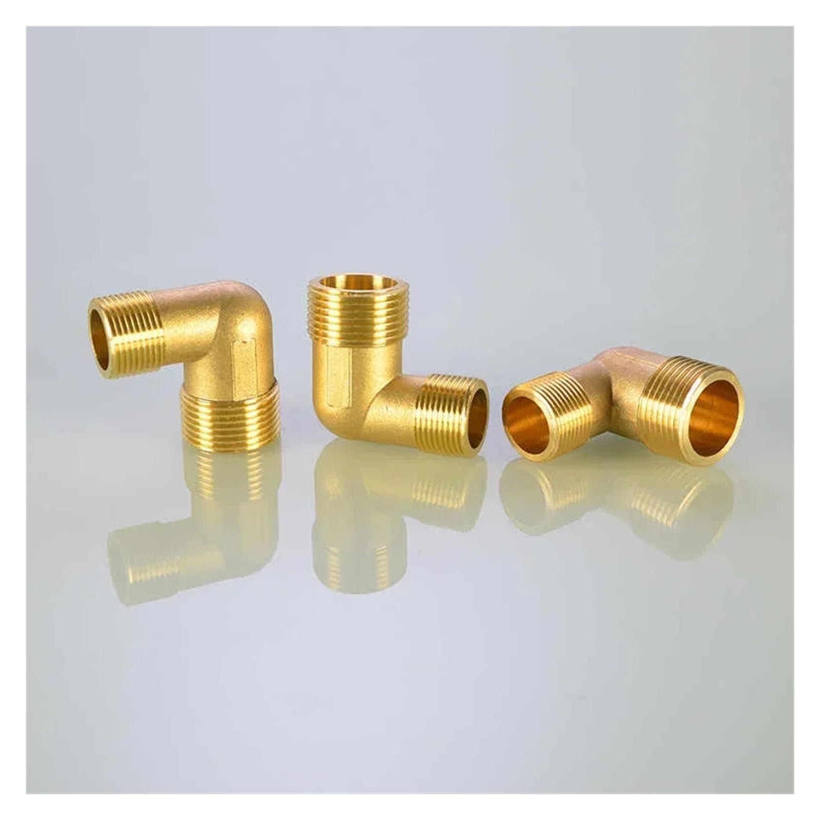 1 pieza de 3/4", 1", 1,2", 1,5" y 2" rosca hembra x macho de 90 grados, conector de codo de latón, adaptador de tubería de cobre(1-5)