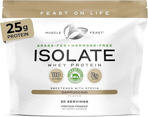 Vista 16 de Muscle Feast Proteína de suero aislada de vacas alimentadas a pasto, totalmente natural sin hormonas, criadas en pasto, Proteína de suero aislada