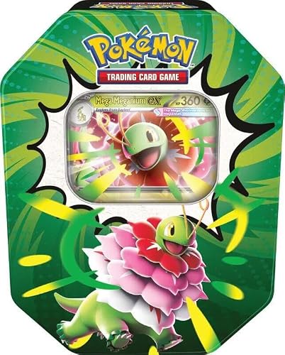 Pokemon TCG: Mega Evolution - Ascended Heroes Tin - Mega Meganium ex (4 Packs, Promo Card)