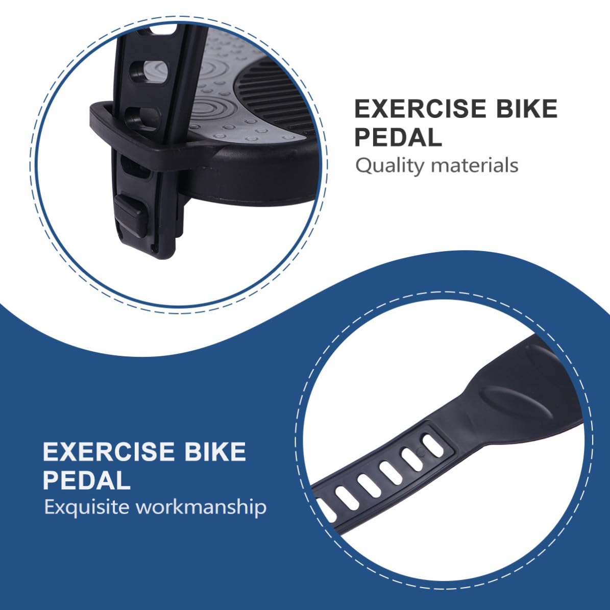 Alasum Pedales para Bicicleta Estática Cinchas Antideslizantes y Plataforma Amplia Compatibles Accesorios de Ciclismo para Entrenamiento Profesional Varios Estilos