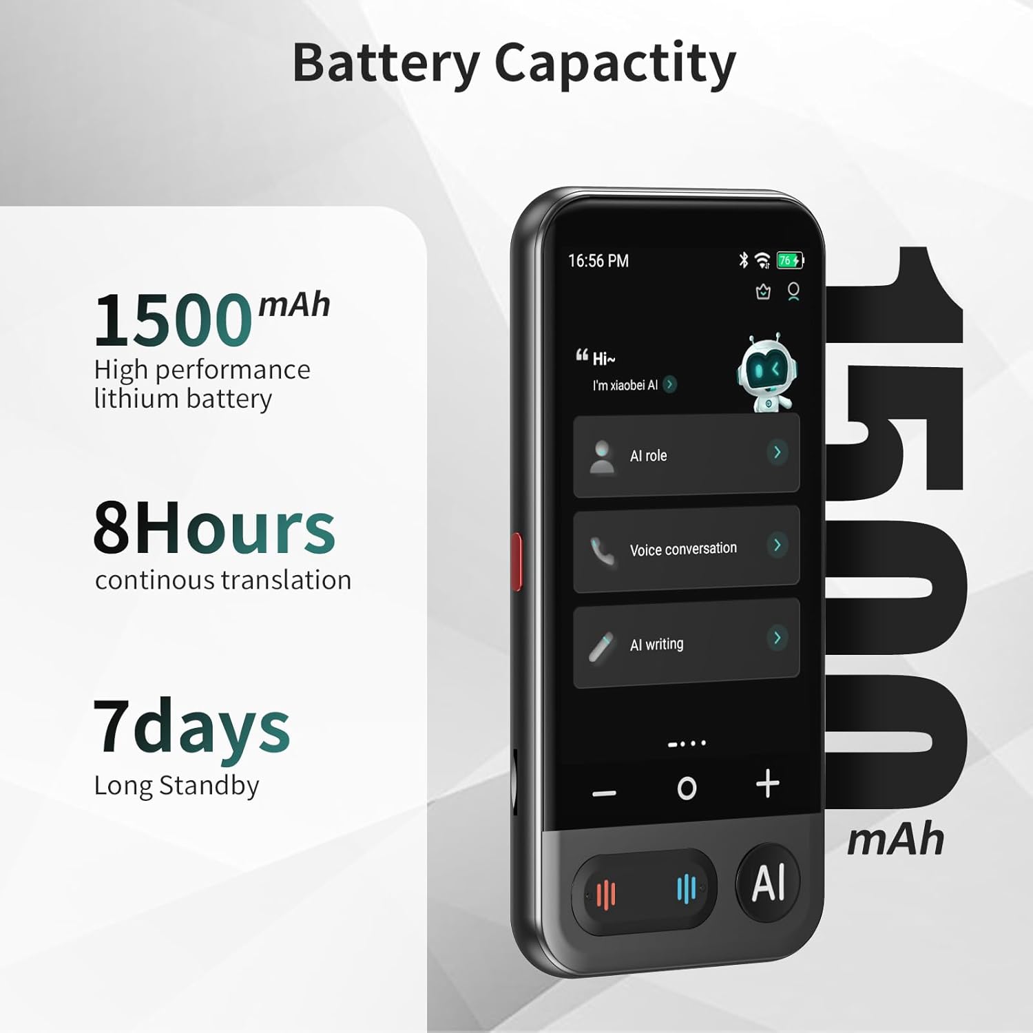 Language Translator Device No WiFi Needed, 2026 Upgraded AI Translator Support ChatGPT,150+ Languages Instant translator Support Offline/Recording/Photo/Voice Translation Real Time for Travel Business