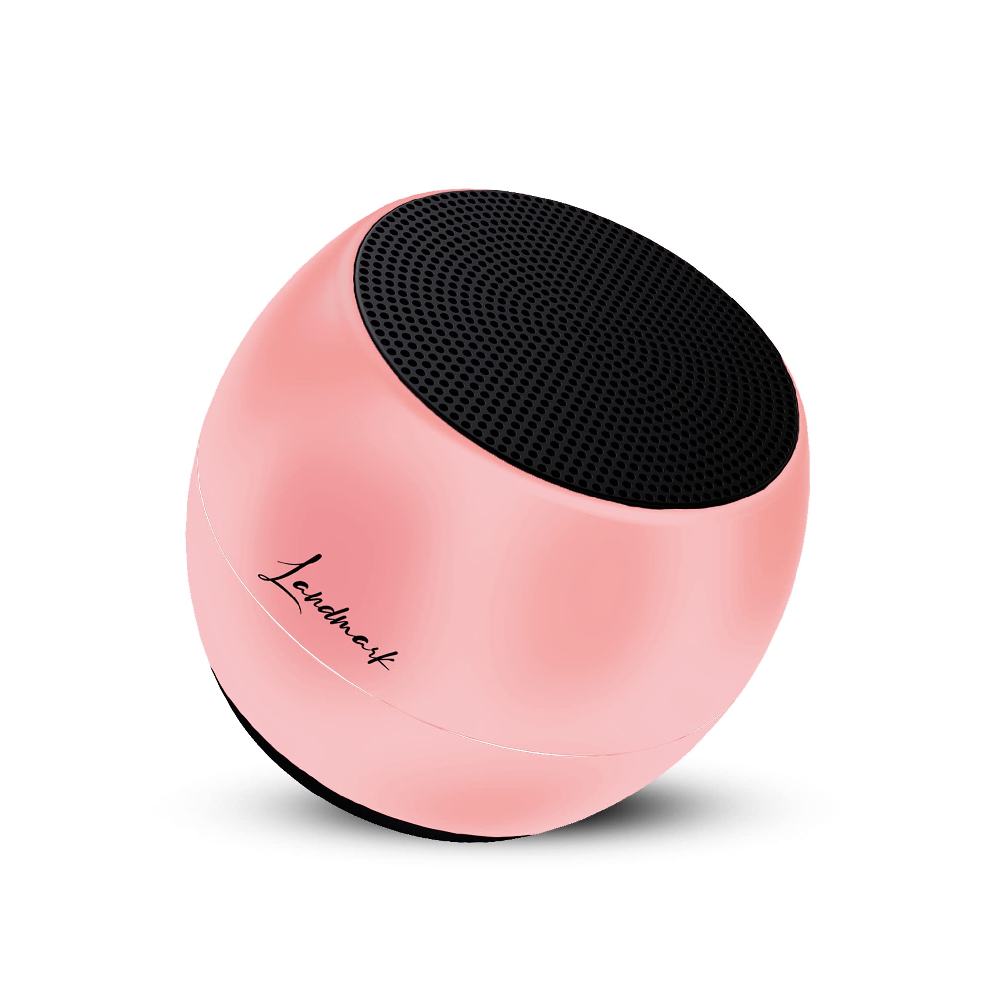 LANDMARK LM BT1045 Portable 5W Wireless Bluetooth Speaker, Up to 8hrs Battery Life, Shake to Change Music with Voice Assistant Support for Mobiles - (Rose Gold)