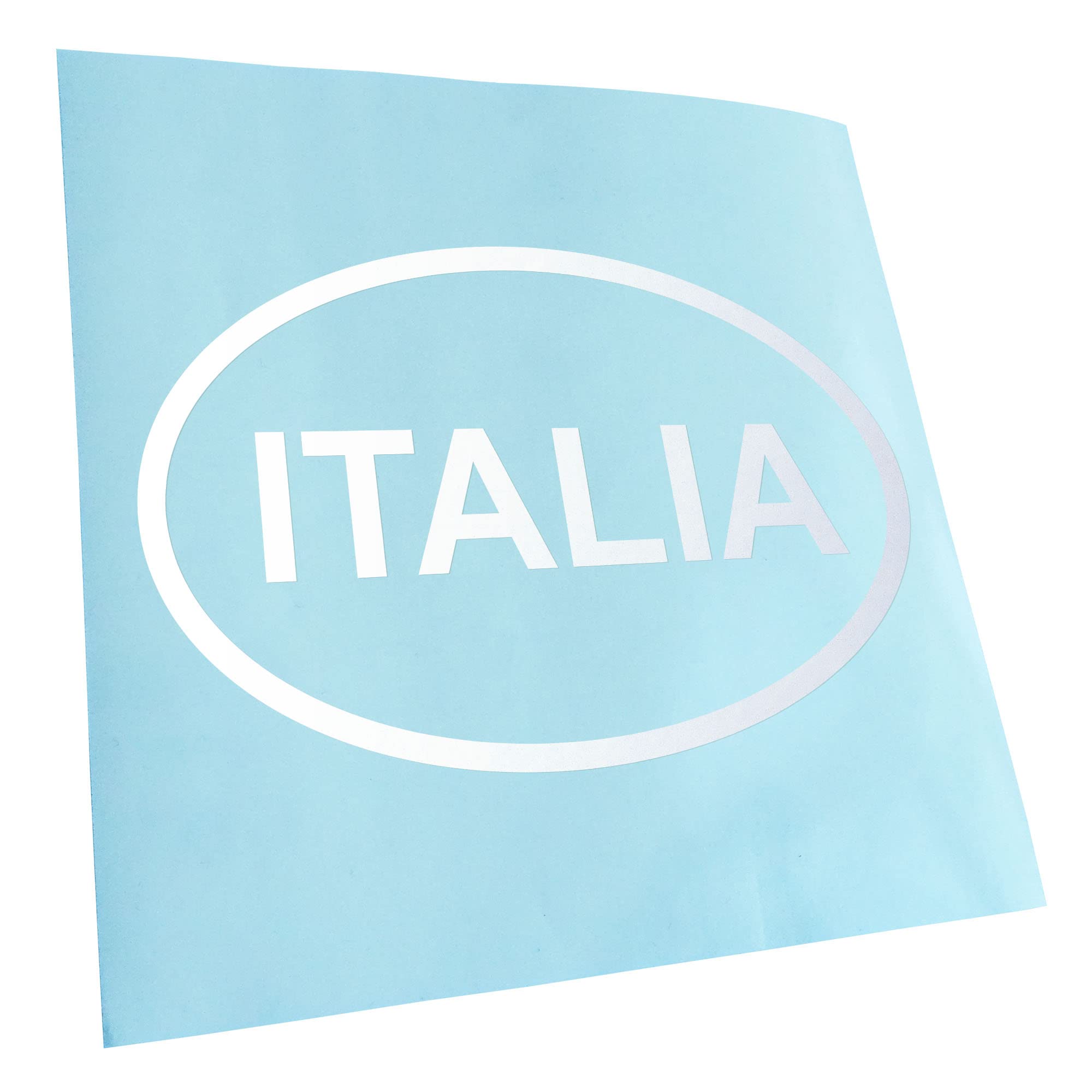 Kiwistar Matte White-01 - Car Sticker - Matt White - 60 X 40 Cm Italia - Italy - Rear Window Car Sticker Weatherproof For Car Truck Moped Truck - Sticker Exterior Self-Adhesive Tuning Accessories For Window Vehicle