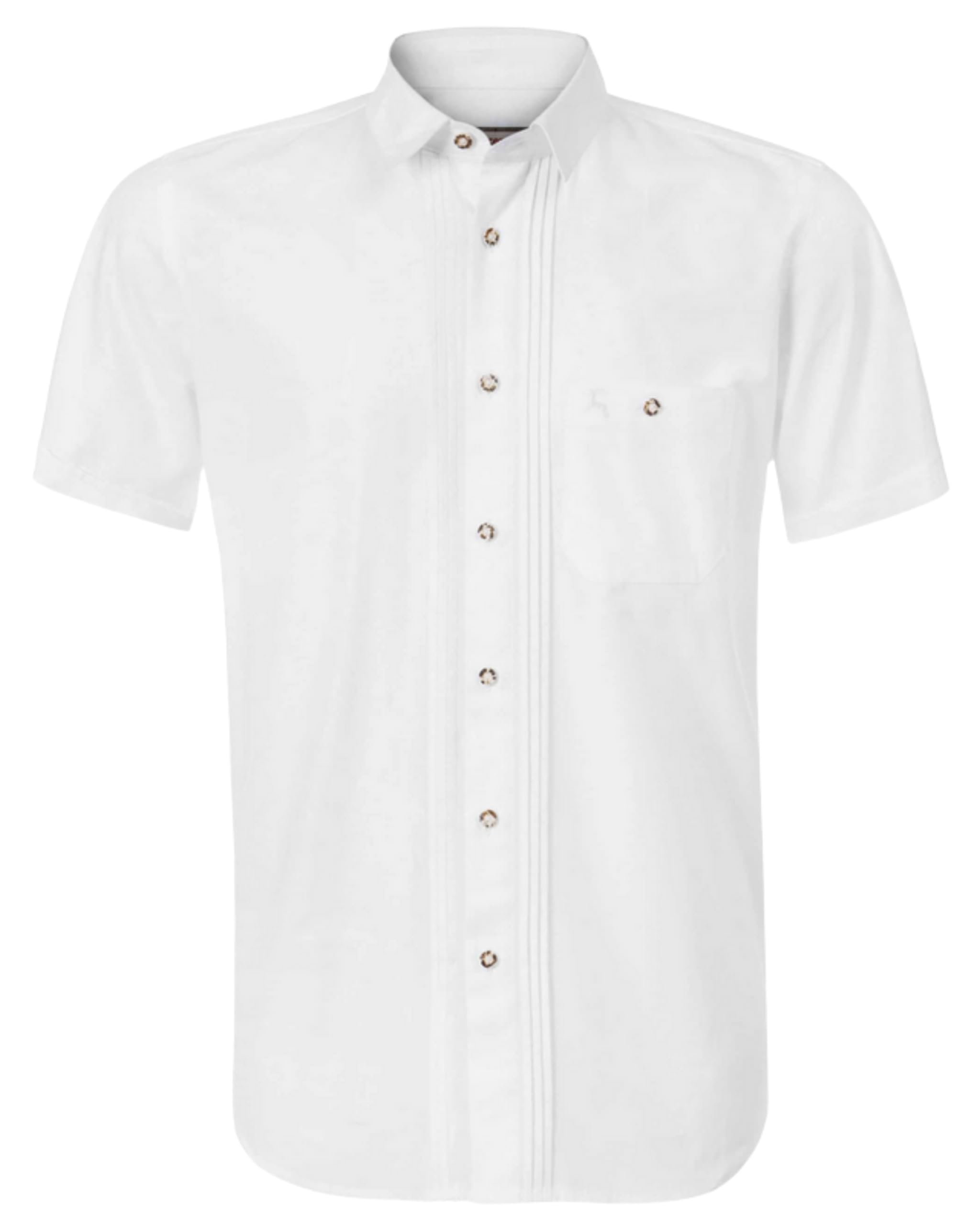 Stockerpoint Herren Kurzarm Trachtenhemd Bodo I Größe S-2XL I Traditionelles & modernes Design I Atmungsaktiv & pflegeleicht I 100% Baumwolle I Perfekt für Trachten & Festlichkeiten