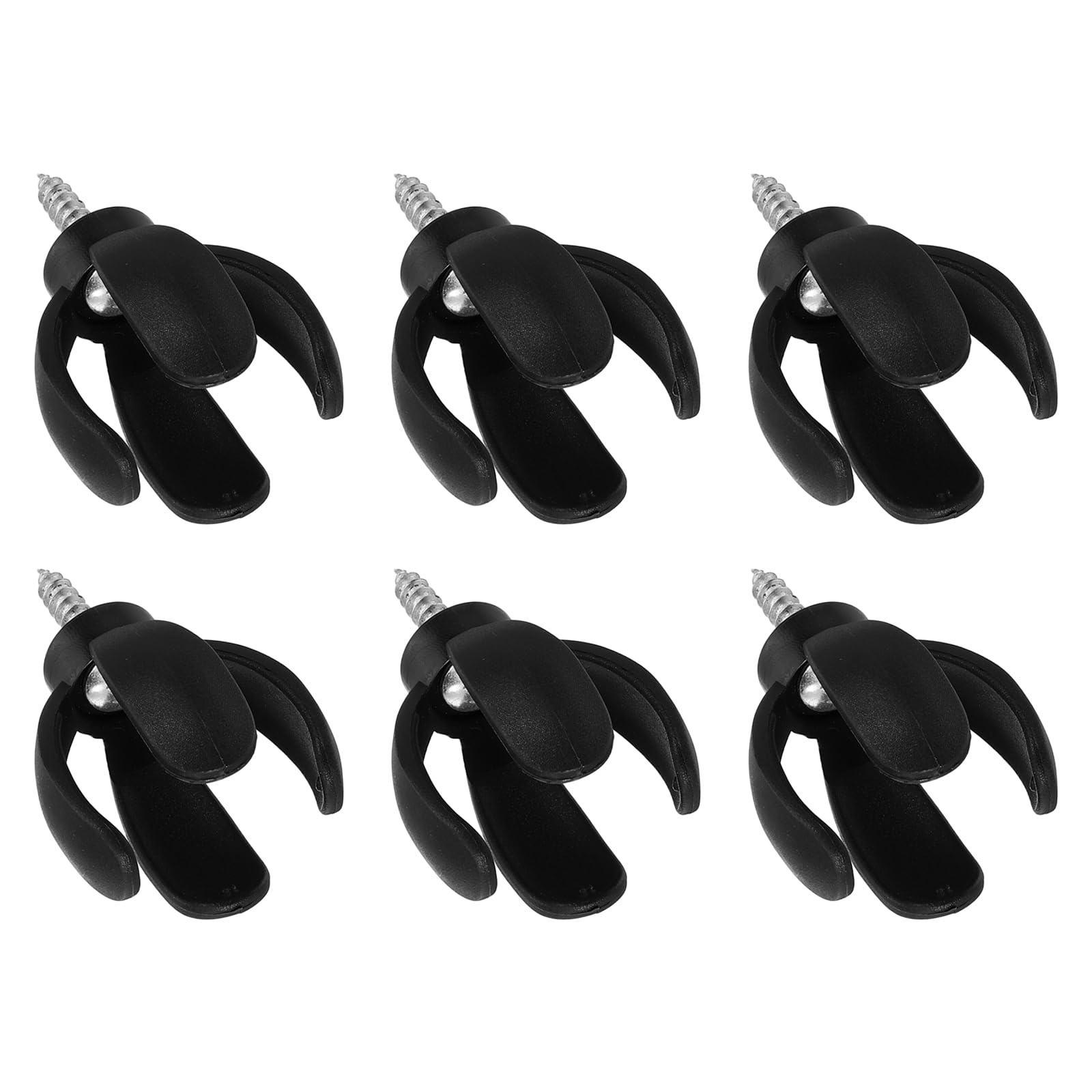 YELARXI Golf Ball Retriever, Golf Ball Pick Up Grabber Back Saver Claw Putter Grip Picker Upper Tool 4Pcs & Black for Golfers Swing Handle Accessories
