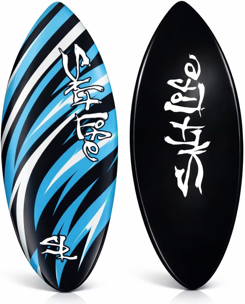 SALT LIFE Fiberglass Compression Skimboard – High-Performance Beach Skim Board for Kids, Teens & Adults – Lightweight Durable Design for Flatland & Shorebreak – 38, 42, 44, 53 in