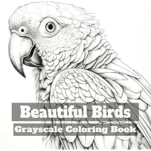 Beautiful Birds Grayscale Coloring Book
