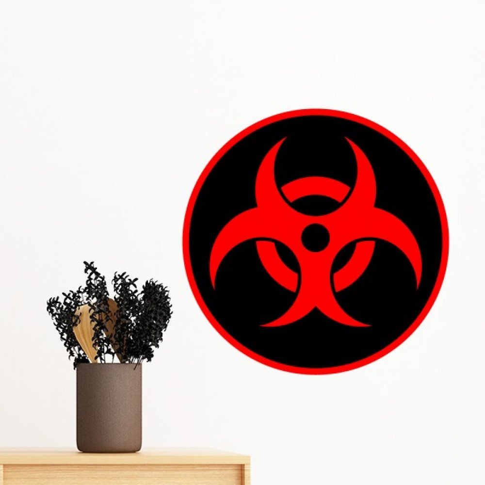 Déco chambre ado sans abîmer les murs avec ce sticker amovible rouge