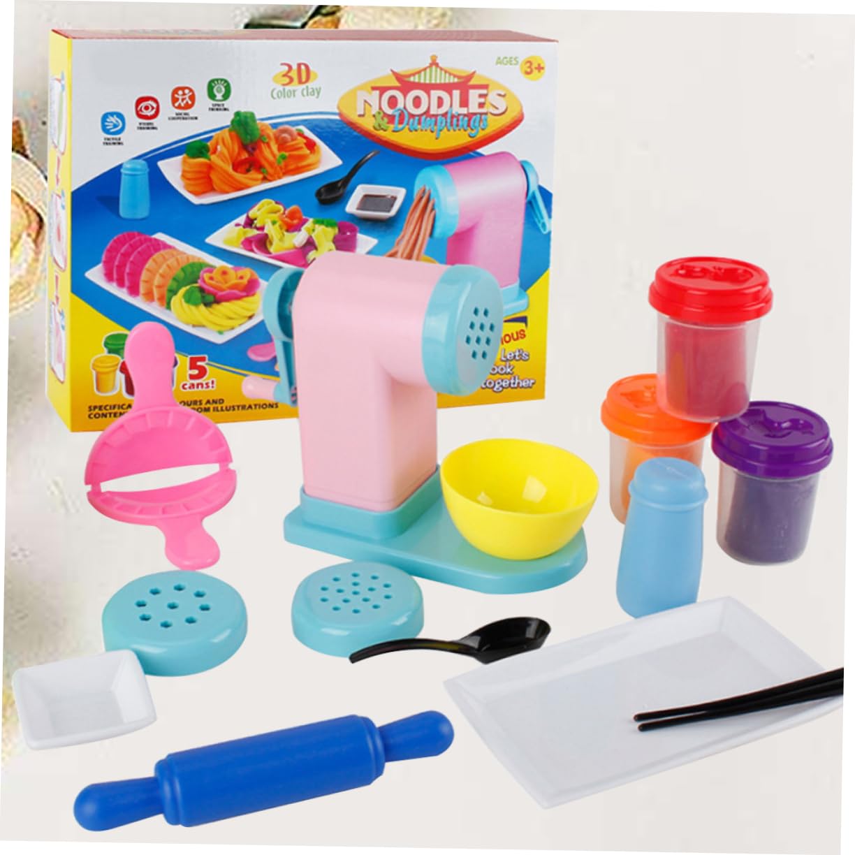 Macchina per Pasta in Plastilina 3d, Set 1 Pezzo in Plastica | Stampi per Pasta Creativa, Elasticità Buona, per Prime Attività e Asili
