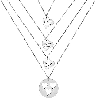 Mother Daughter Necklaces Set of 2 3 Sisters Mother Daughters Necklaces Gift Mothers Day Jewelry Mom Necklace Gift From Daughter
