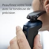 Philips Rasoir Series 5000 - rasoir électrique pour homme Wet & Dry bleu métallisé, avec tondeuse de précision et pochette souple de voyage (modèle S5465/18) - 6