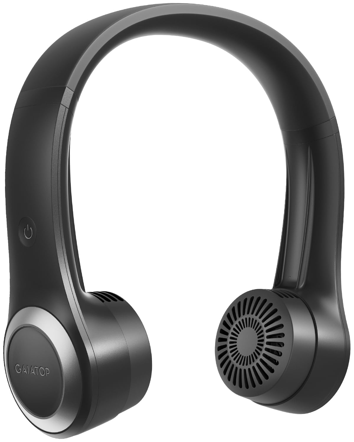 Gaiatop Portable Neck Fan, 4000mAh Rechargeable Hands Free Bladeless Mini Fans, 3 Speeds Air Outlet Can Rotate 70°, Free Adjustment Personal Wearable Cooling Fan Suitable for Travel Office Black