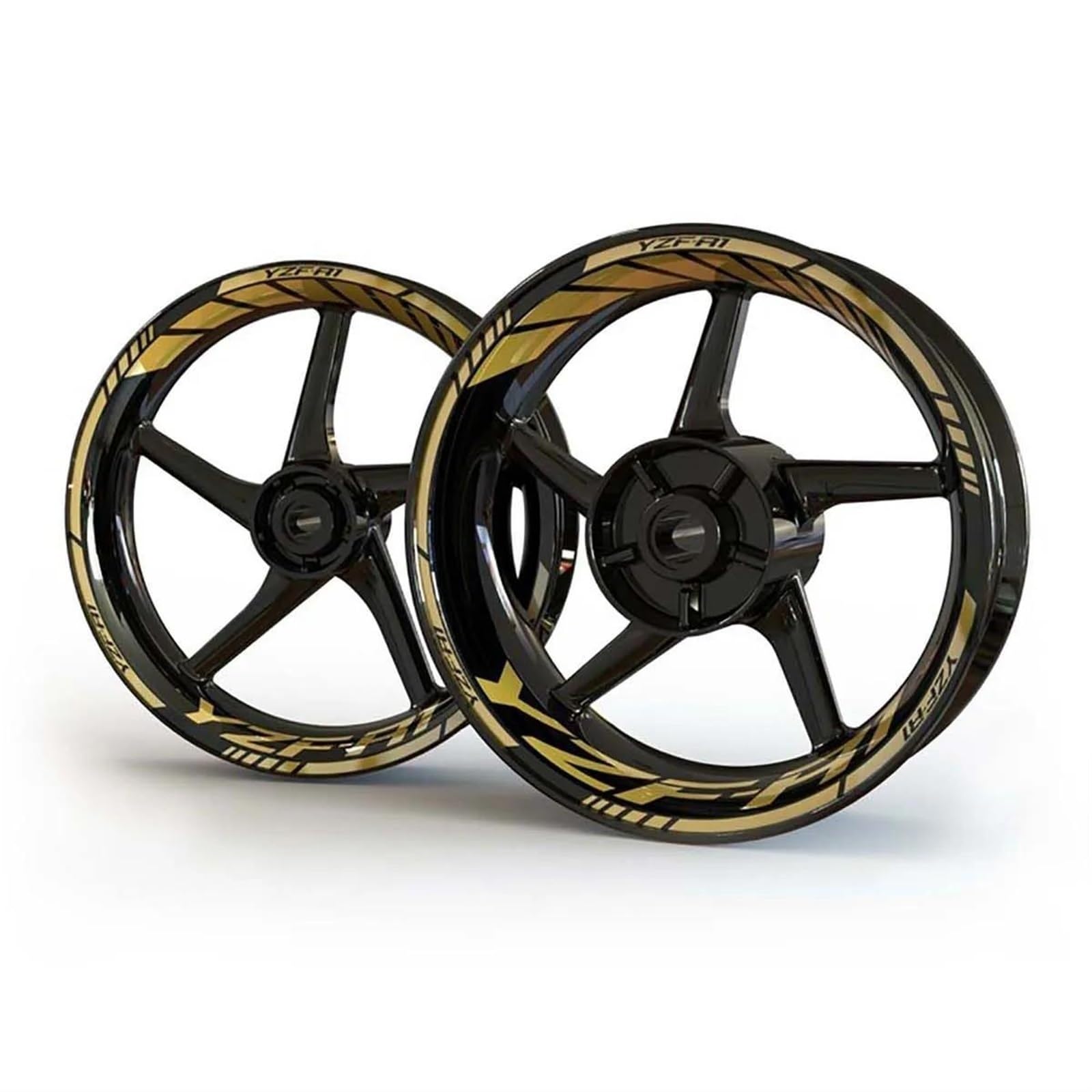 Motorcycle Racing Equipment Accessories Wheel Tire Rim Adhesive Reflective Decal Sticker for Yamaha YZF R1 Decorative(Color6)