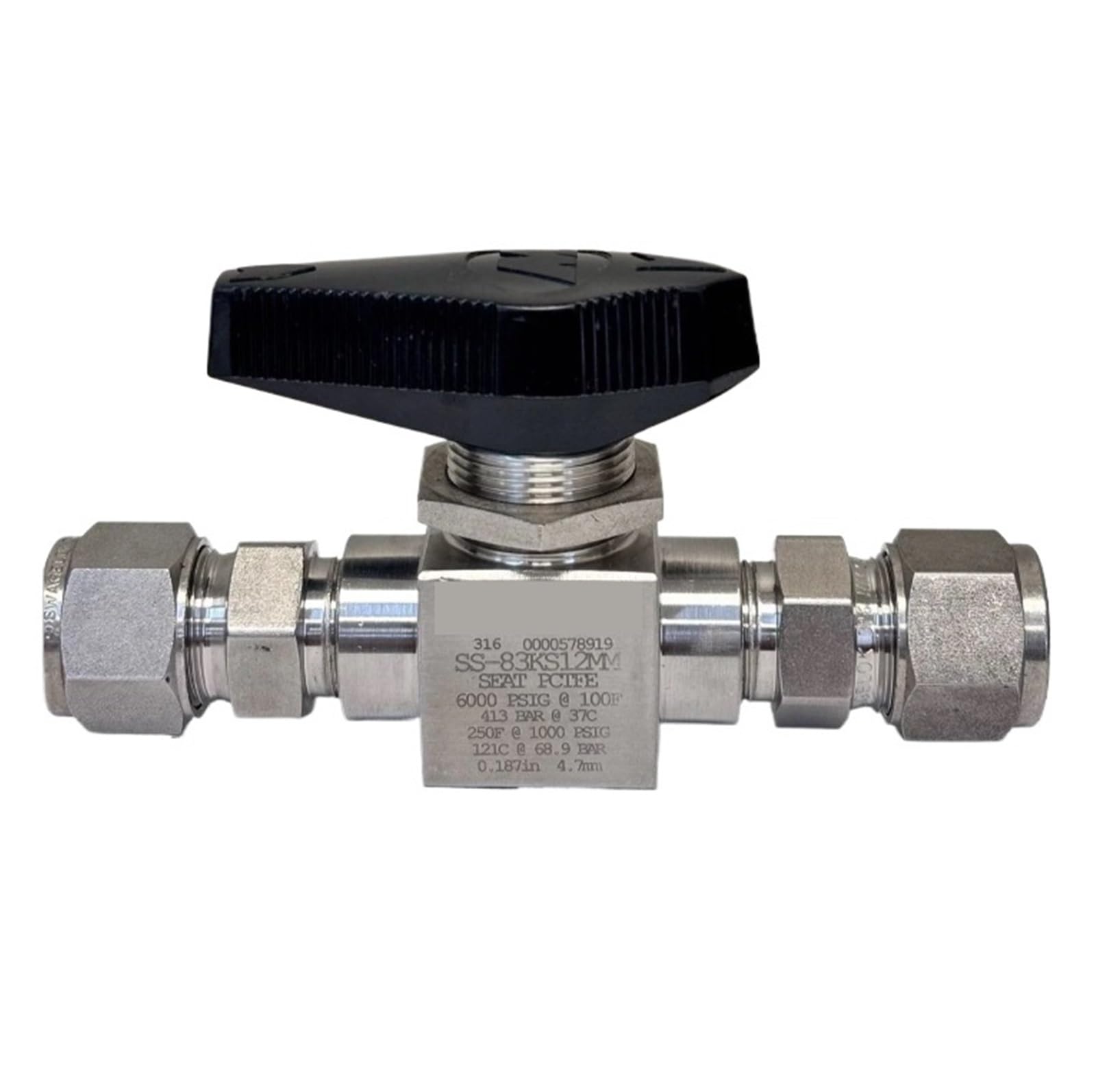 Hqdrcy One Color Ferrule Ball Valve Ss-83Ks12mm 12Mm For Industry, Manufacturing