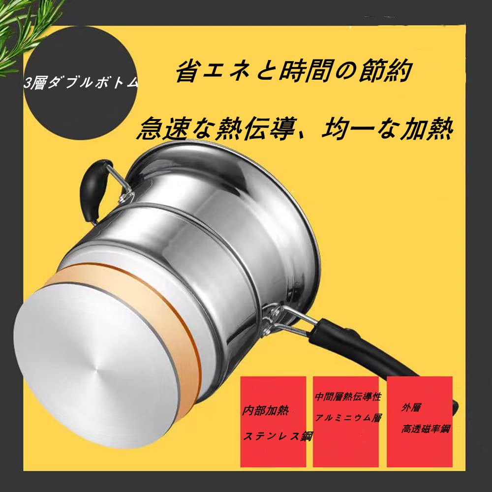 高熱伝導ステンレス片手鍋*2 高熱伝導ステンレス片手鍋*2