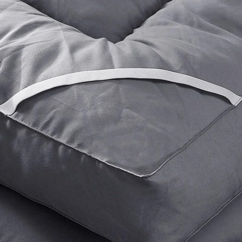 Image of Wakewell Mattress Topper, Padding for Double Bed 600 GSM, Super Soft Microfibre, Waterproof, Luxurious Mattress Protector
