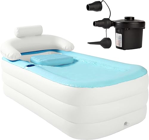Bañera inflable para adultos con bomba de aire eléctrica para interiores o exteriores portátil plegable bañera de hielo bañera inflable disponible en Yaxa Guatemala