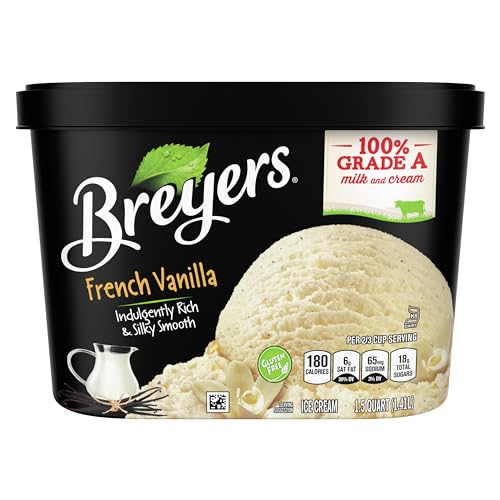 Breyers Classics Ice Cream For A Delicious Frozen Dessert French Vanilla Made With 100% Grade A Milk & Cream cover
