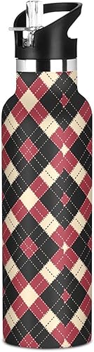 Miniatura 12 de Western Cowboy Boho Cactus Vast Wilderness, Reusable Water Bottle Insulated with Straw Double Wall Vacuum Insulated Leakproof and BPA Free for Gym