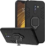 Ferilinso Funda para Xiaomi Pocophone F1,Elegante Armadura h?brida Robusta Funda de Doble Capa de Alta Resistencia para PC Duro Caso con Anillo Grip Kickstand y Soporte de (Negro) Ferilinso Funda para Xiaomi Pocophone F1,Elegante Armadura h?brida Robusta Funda de Doble Capa de Alta Resistencia para PC Duro Caso con Anillo Grip Kickstand y Soporte de (Negro)