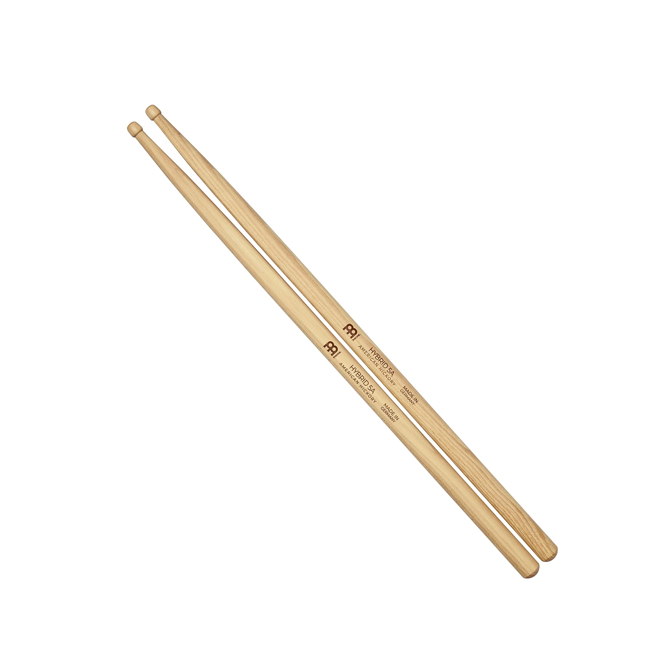 Meinl Stick & Brush Bacchette Per Batteria, Ibrido 5A – American Hickory Con Punta In Legno A Forma Di Ghianda – Made In Germany (SB106)-image