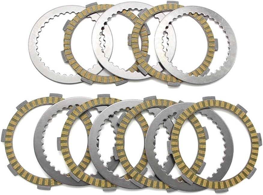 Motorcycle Clutch Friction Disc Plates Fit for CMX250 CMX250X Rebel CB250 1996/2004-2006 22321-KE8-000 22201-KBG-A00 Replacement Parts