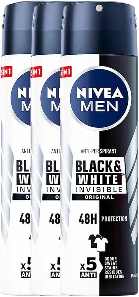 Amazon.com : NIVEA Men Invisible for Black & White Original