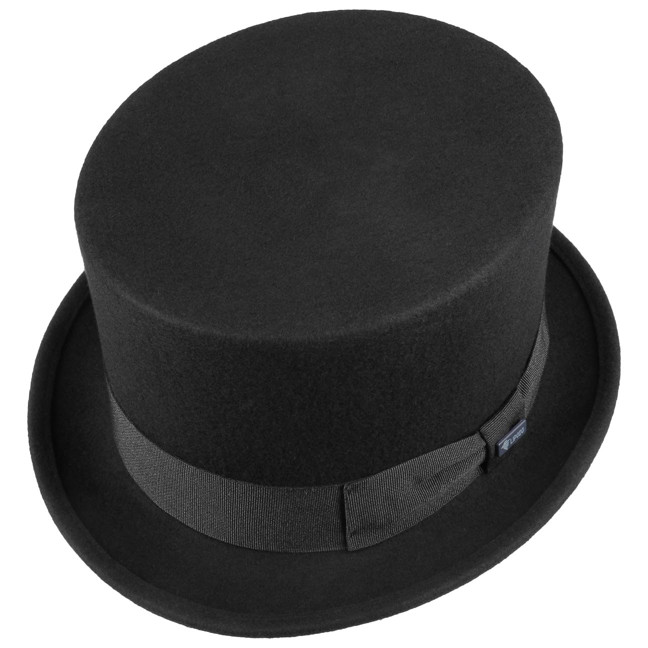 Lipodo CHAPEAUSHOP Haut-de-Forme Chapeau en Feutre de Laine Fabrique en Italie Femme Homme Toutes Saisons