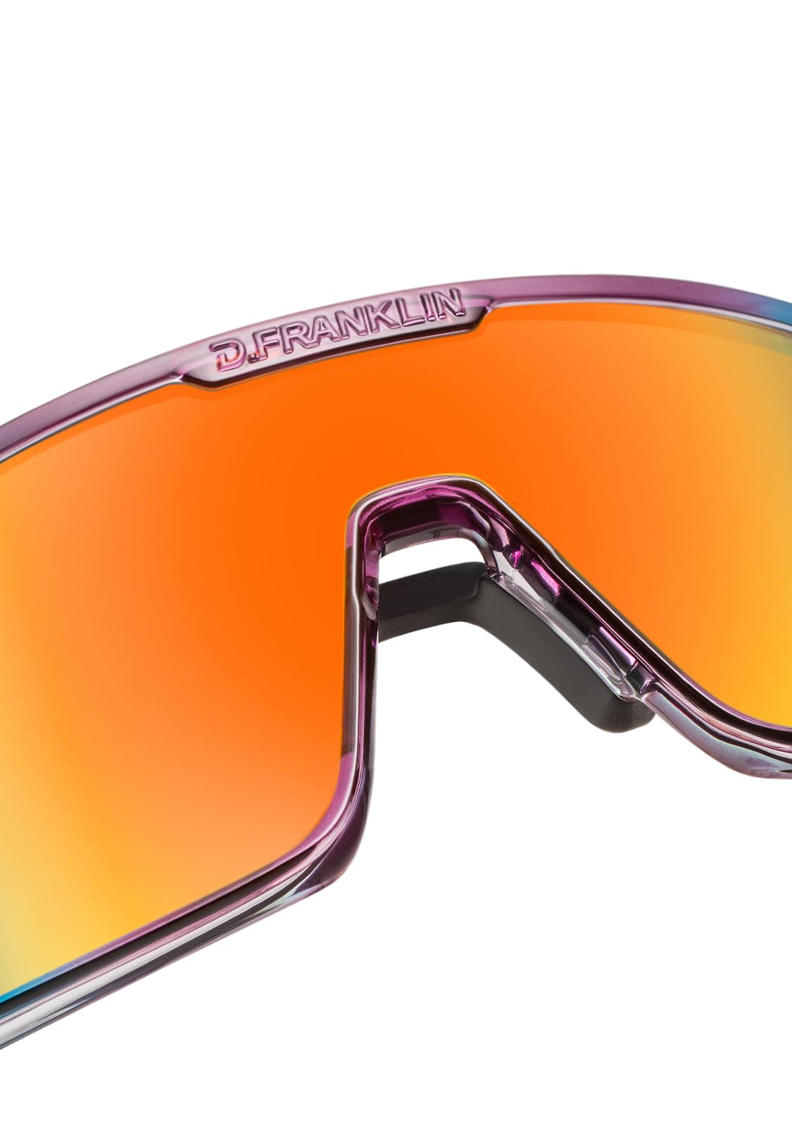 D.Franklin Occhiali da sole - Occhiali da sole sportivi con lenti polarizzate e protezione UV - Sport all'aperto - Modello wind - Rettangolari - Per uomo e donna - Sunglasses