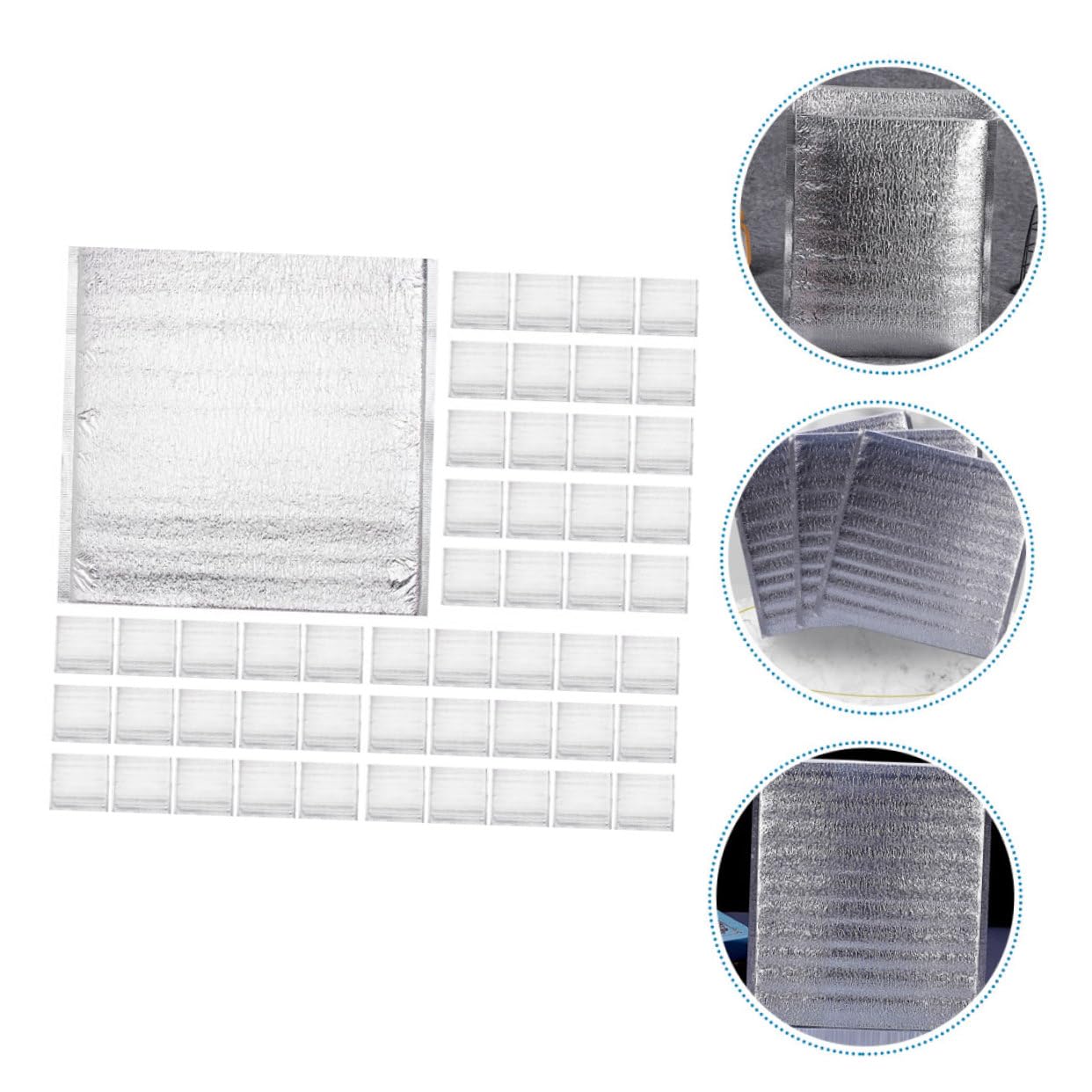 Alipis Isolierte Aluminiumfolienbeutel für Kuchen Leicht Tragbar 50 Stück für Verpackung und Transport