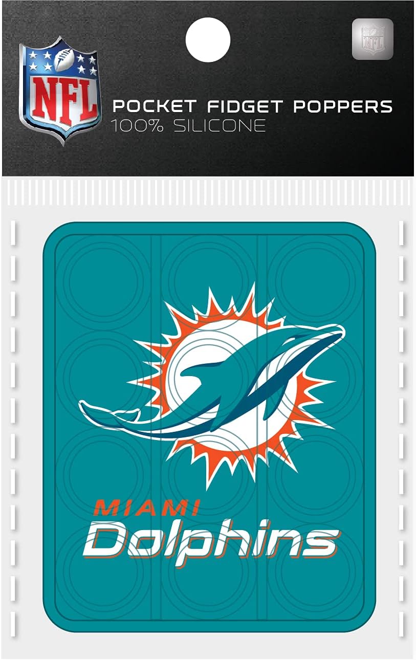 Match Up NFL Miami Dolphins Pocket Push Pop : Sports & Outdoors