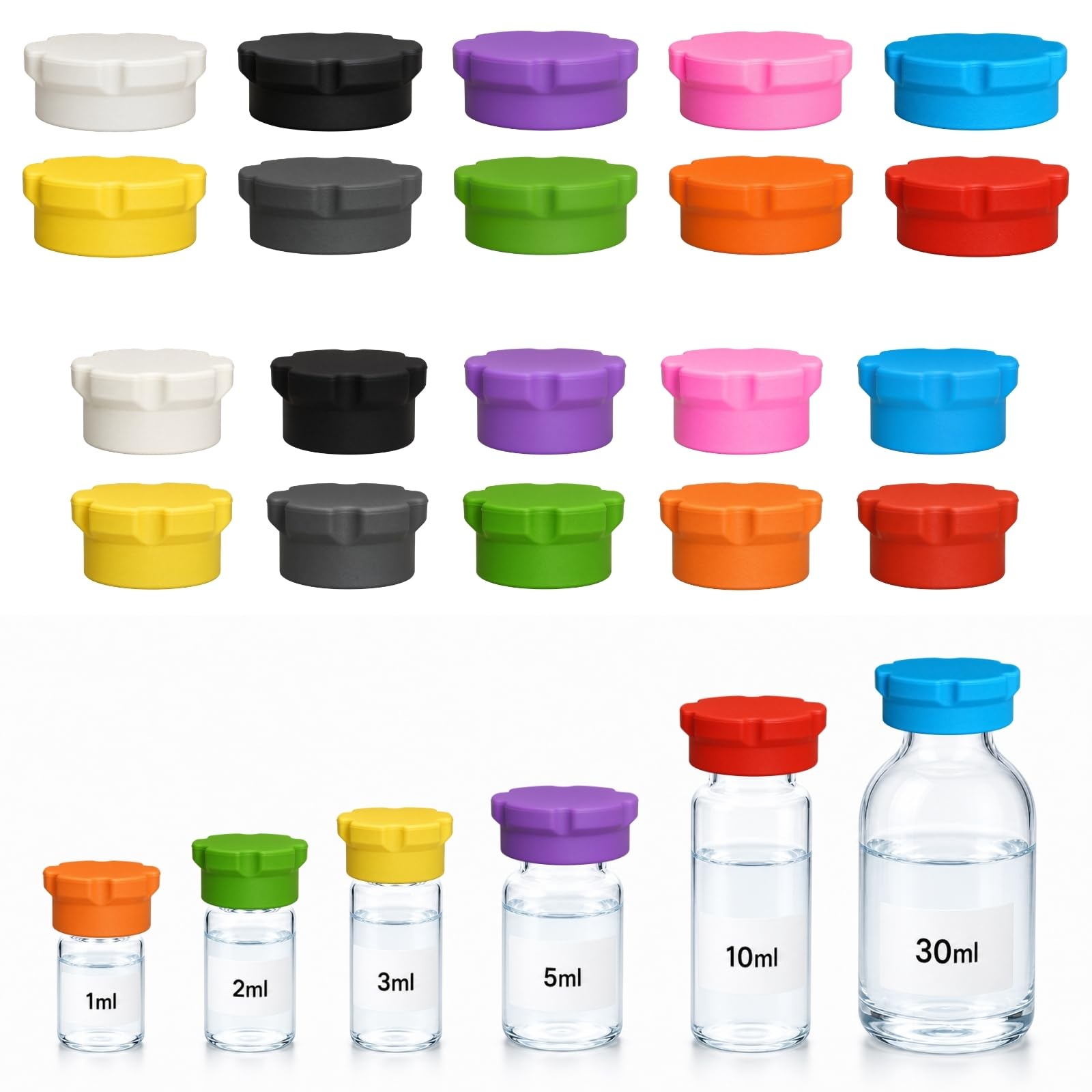 Photo 1 of Goqeut Vial Caps for 2ml-30ml Glass Vials