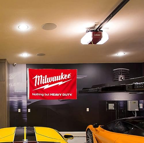 Miniatura 3 de Bandera de Milwaukee Nothing But Heavy Duty Banner de 3 x 5 pies para dormitorio universitario, habitación hombre cueva garaje