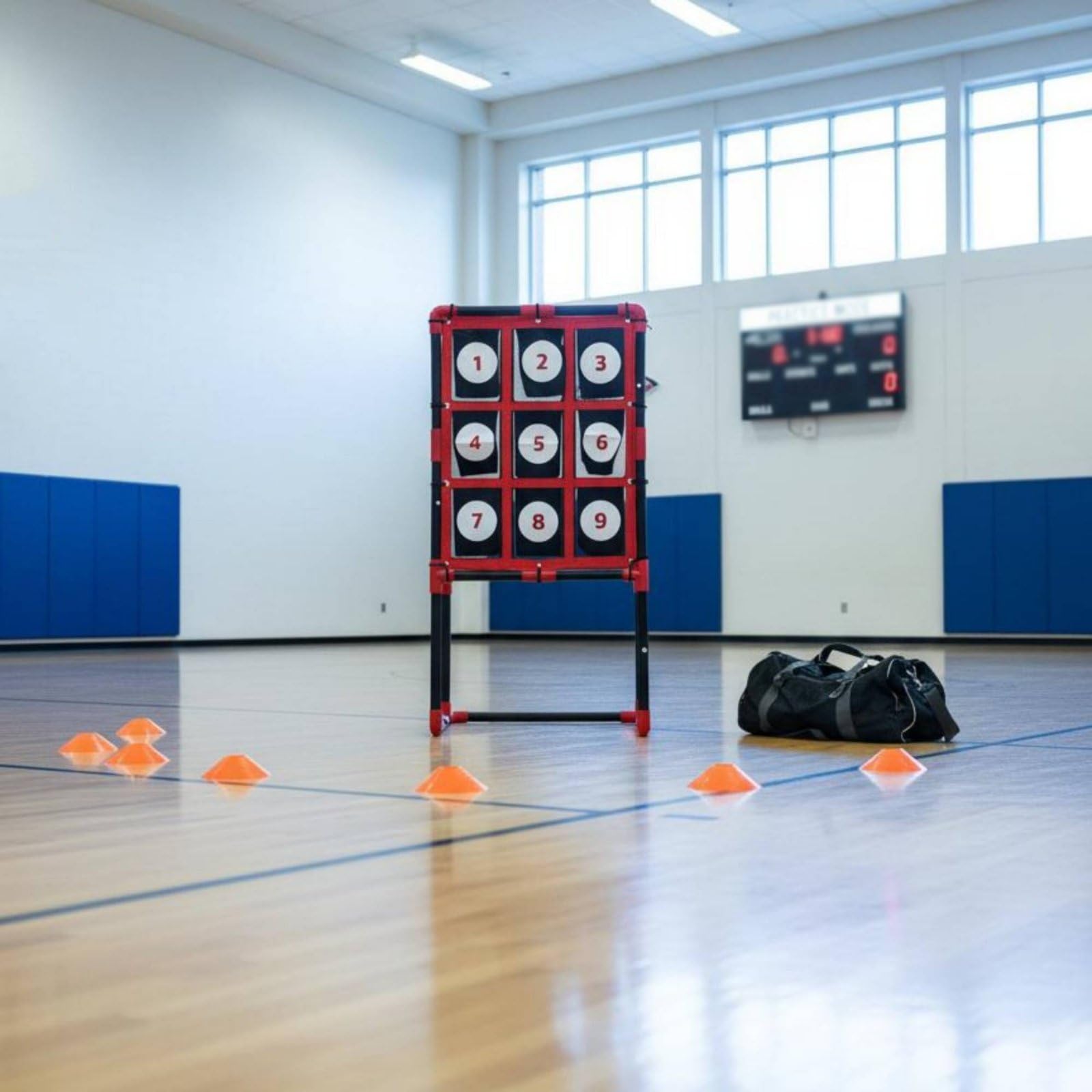 kowaku Bersaglio Zona di Zona di Lancio Stabile Set Rete da Allenamento Baseball Stabile Attrezzatura Sportiva per Allenatori, Parco, Palestra