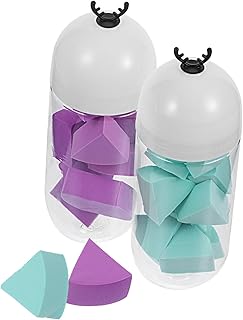 PartyKindom Makeup Sponges 2pcs Fan-Shaped Fo...