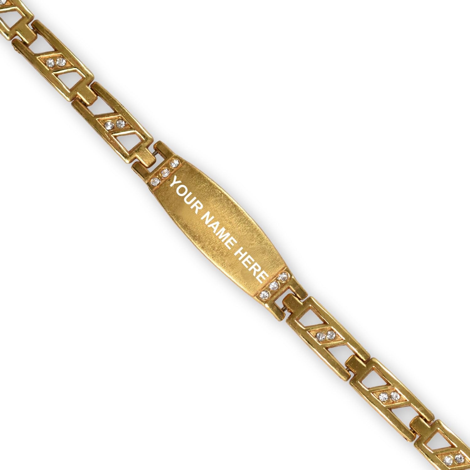 oblivion Bracelet for Men 1 Pc – Personalised Golden Plated Rakhi Bracelet, Engraved Gift for Special Occasion Raksha Bandhan for Brothers, Customised Stylish Rakhi Adjustable Wrist Accessory-picture-1
