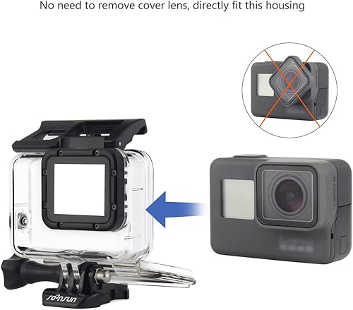 Miniatura 2 de SOONSUN Funda impermeable para GoPro Hero 765 Black and Hero (2018)  147 pies147.6 ft carcasa subacuática para buceo, snorkel, surf y aventuras en