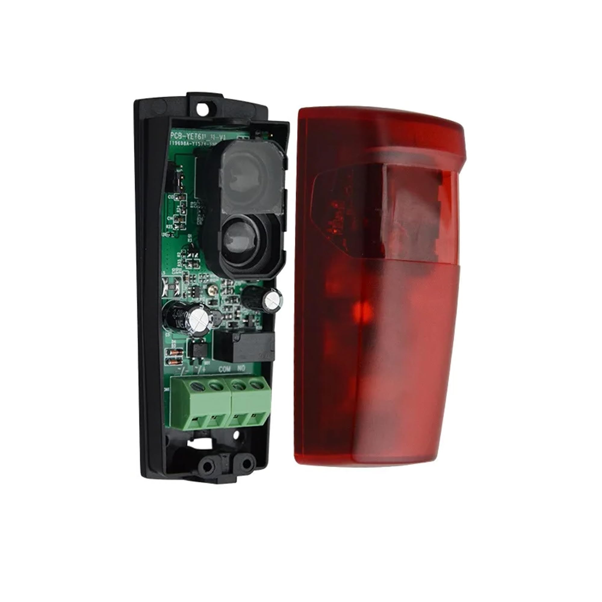 Photocellule Universelle Miroir 12/24V AC/DC - Capteur Sécurité Portails Portes Garage Grande Portée