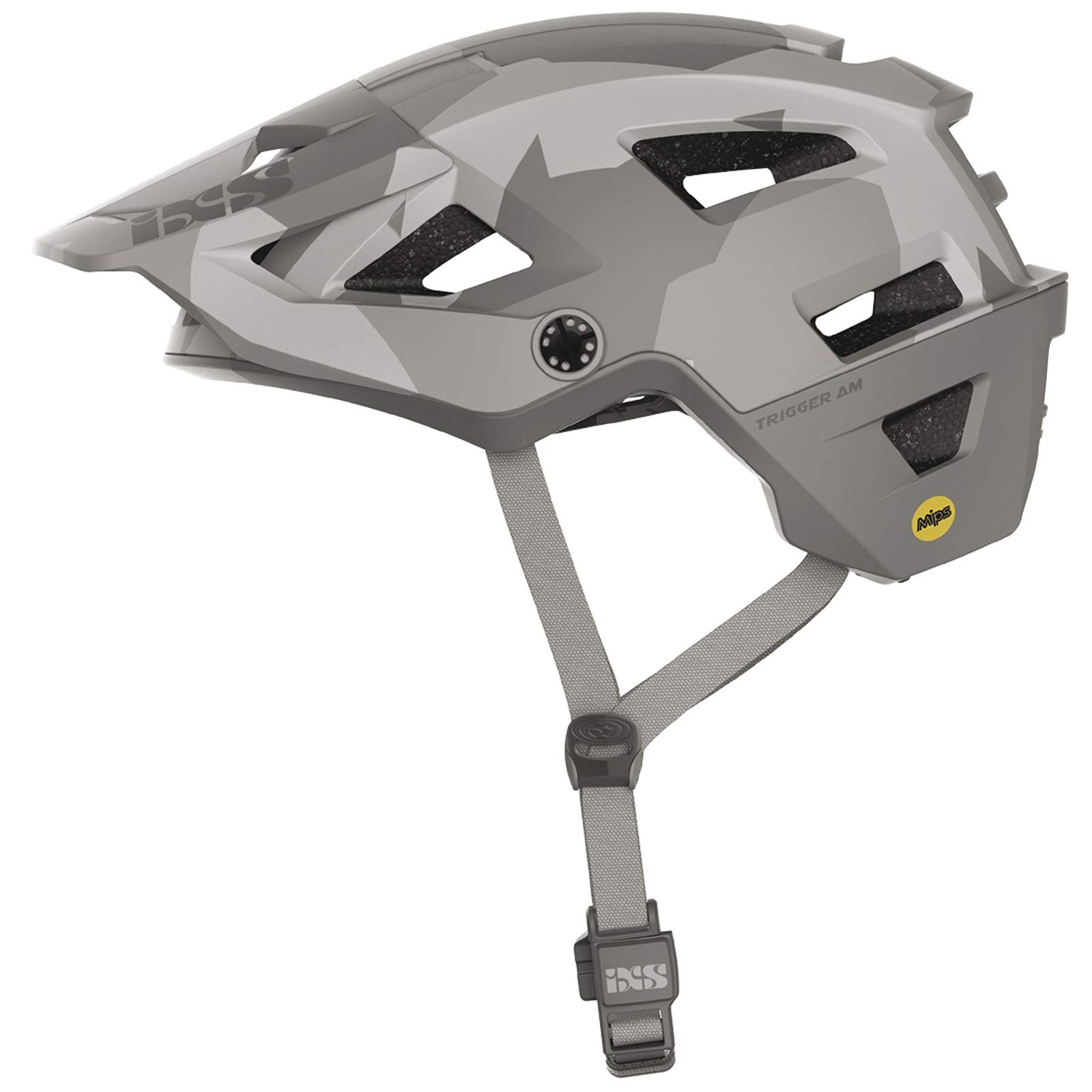IXS Trigger Am MIPS - Casco para Bicicleta de montaña y montaña, Adulto, Unisex, Color Gris, M