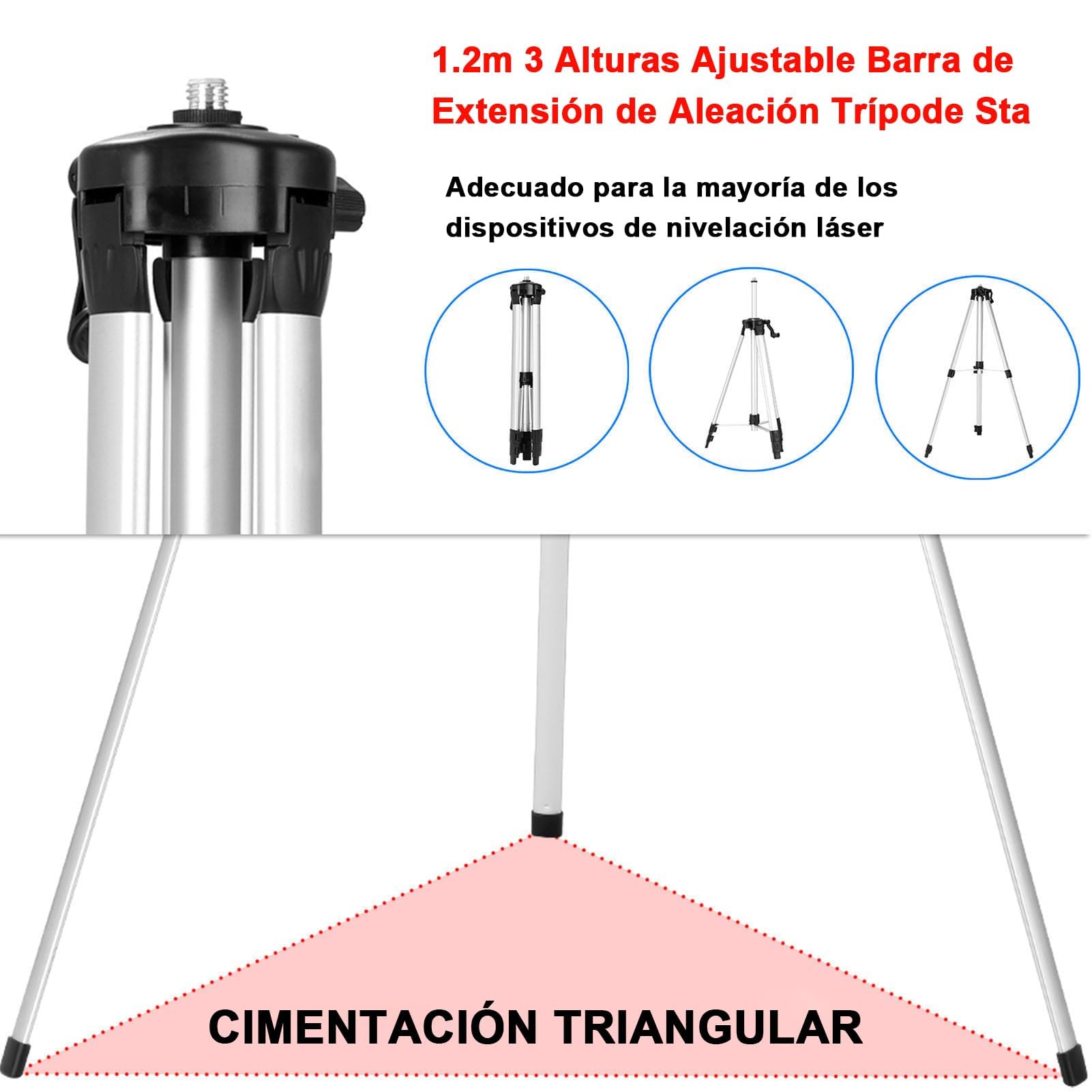 Geevorks Nivel Láser 360,16Líneas Láseres de Verde Cruzada,Autonivelante 3grados 4D,con Trípode+Control Remoto+Control móvil, 2 1200mAh Baterías, Base de Rotación,Herramientas de Mejoras para Hogar