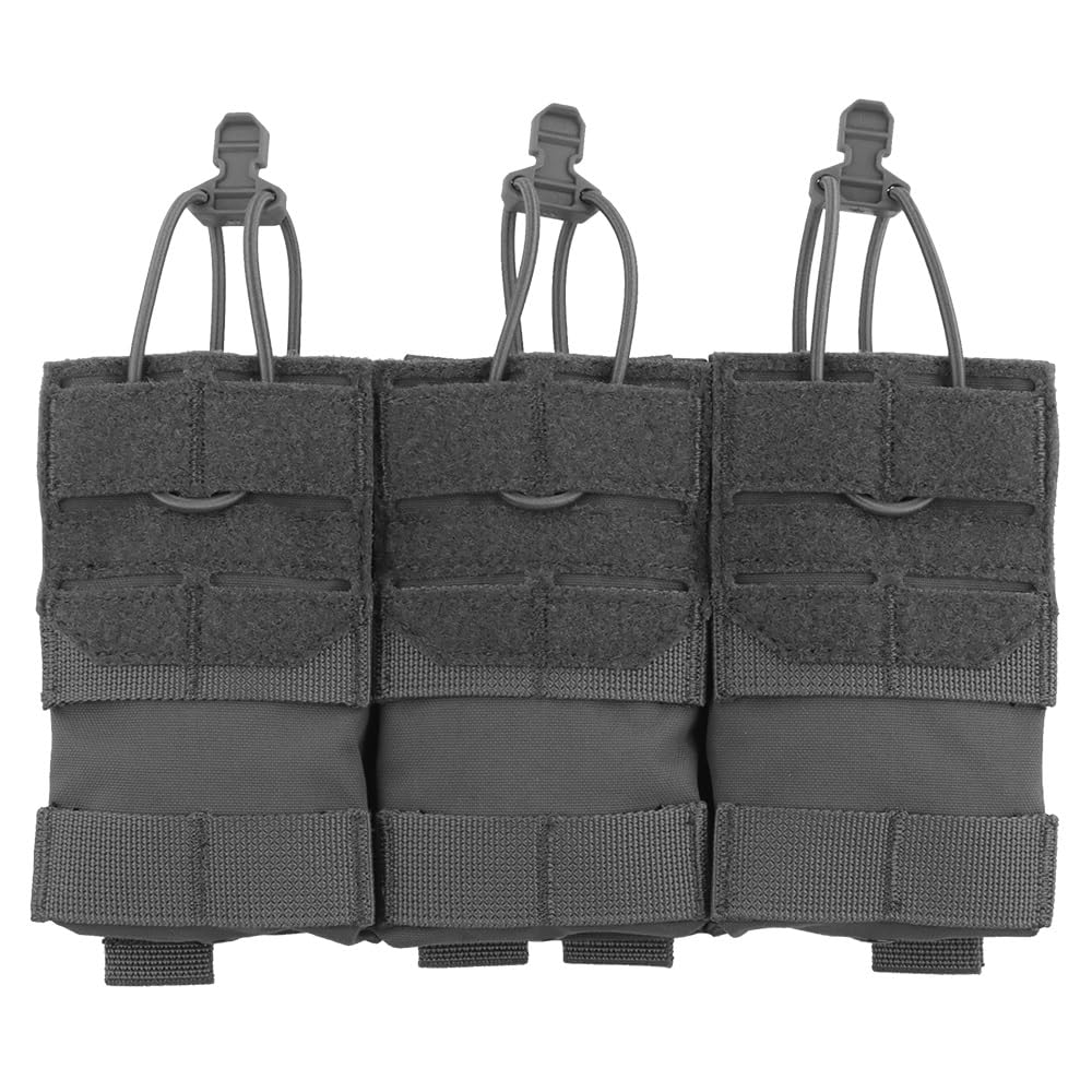 Portacargador triple 5.56 Molle en partidas de airsoft y entrenamiento militar 7