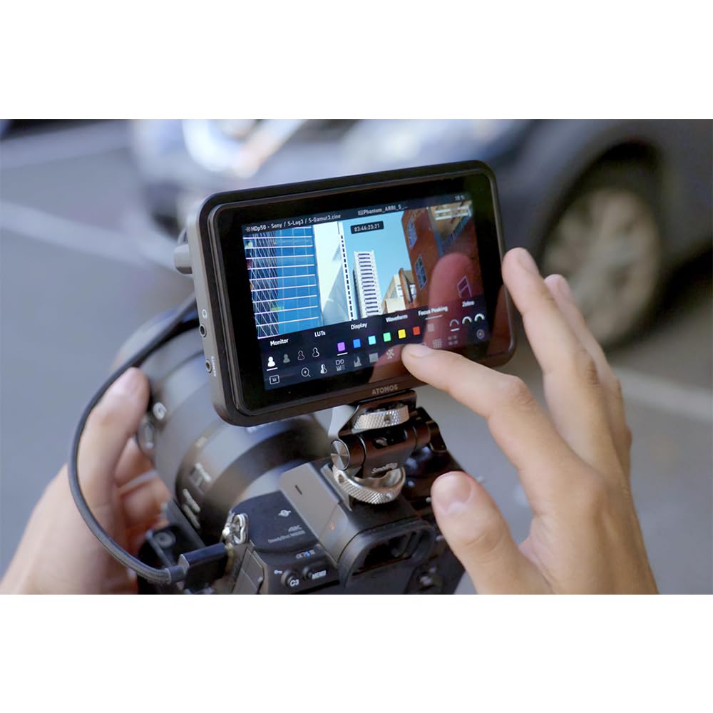 Atomos Shinobi GO - Monitor de Campo HDMI 4K de 5 Pulgadas con Pantalla táctil HDR, 1500 nit, batería de Larga duración, diseño Ligero