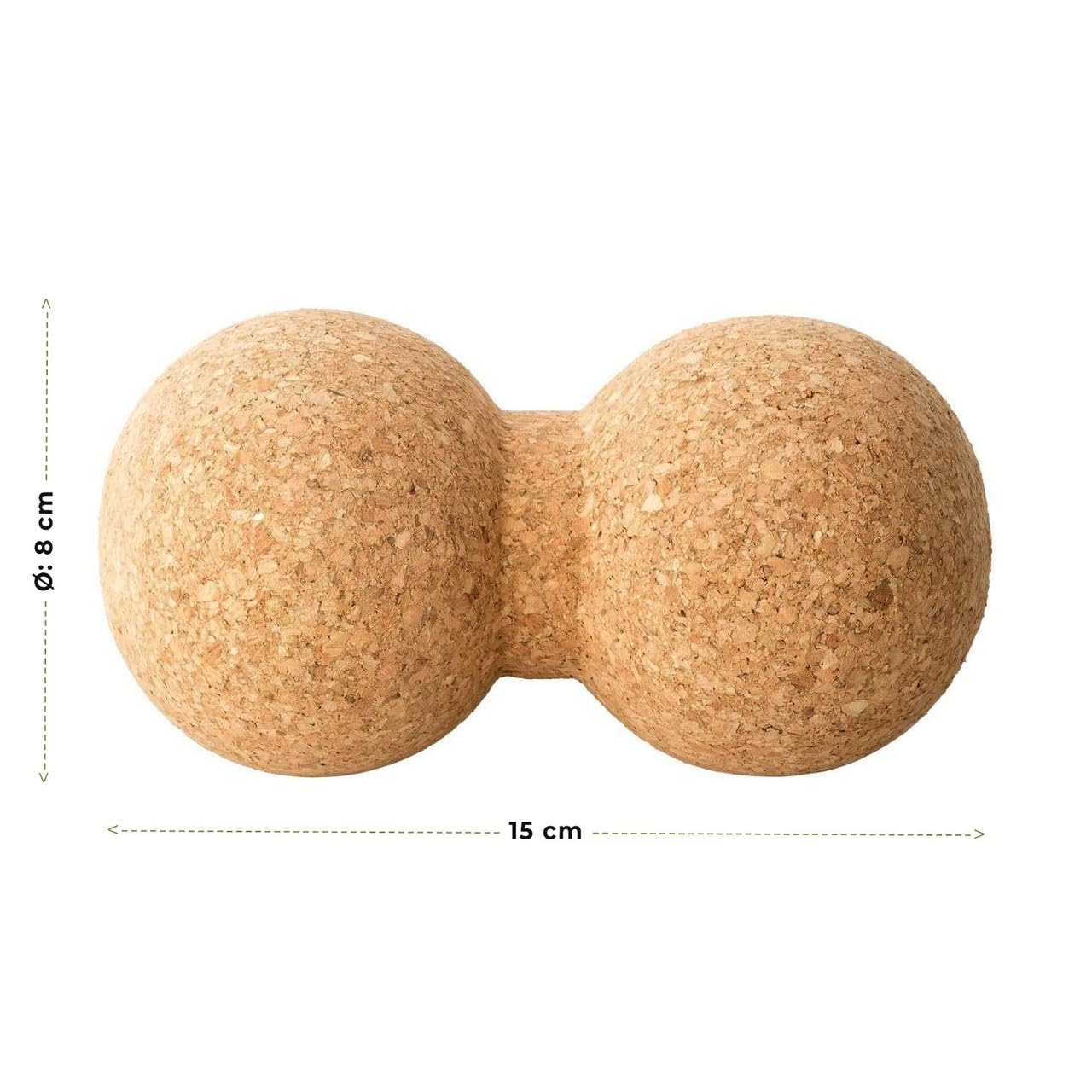 5-teiliges Massage-Set aus Kork | Faszien- und Massagetools aus Presskork | Duoball, Fußrolle, Faszienball & Triggertools | robust & langlebig | Made in Portugal