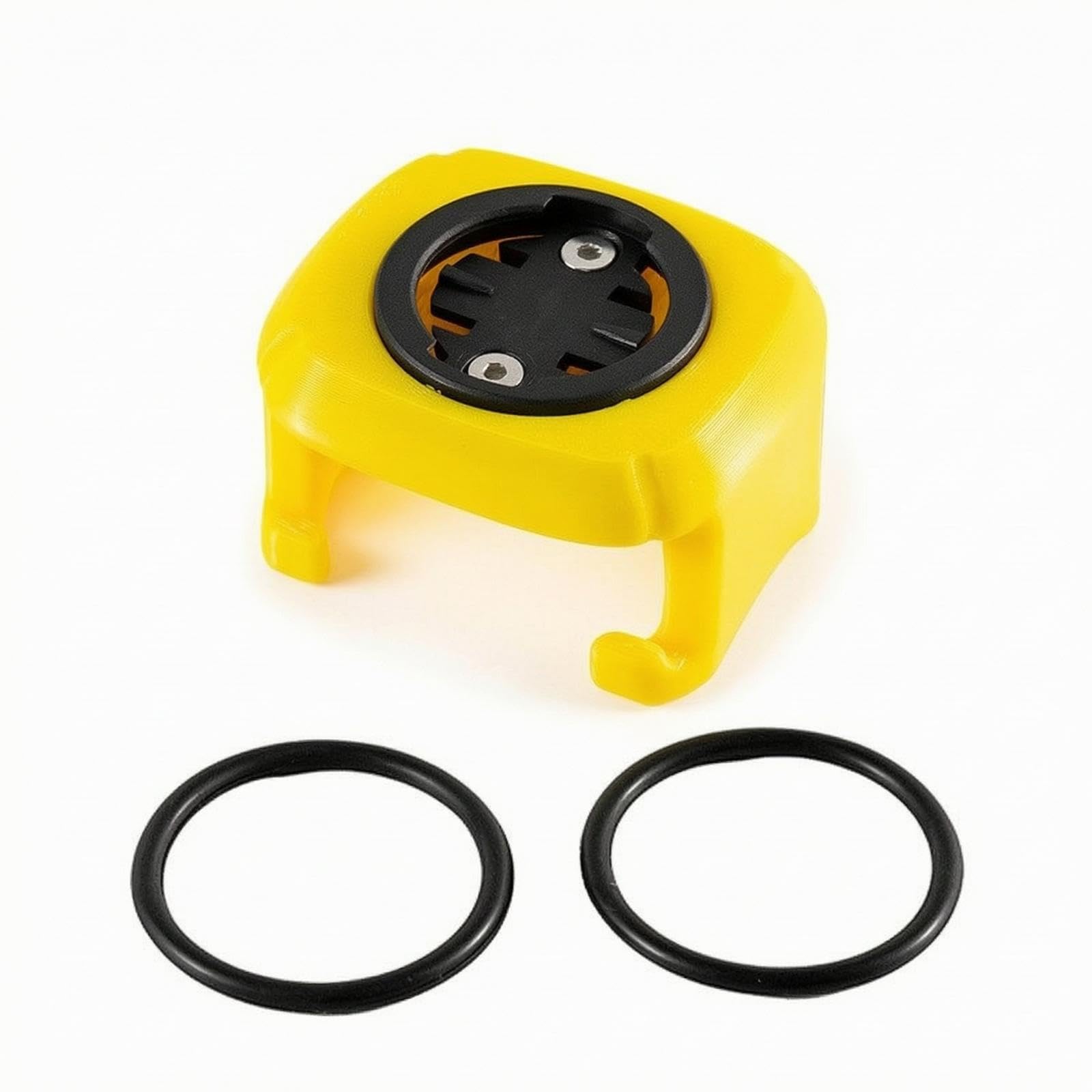 Folding Bike Computer Mount Additive-manufacturedPrinted Computer Mount with Rubber Rings Compact for Commuters, Cyclists Yellow-image-21
