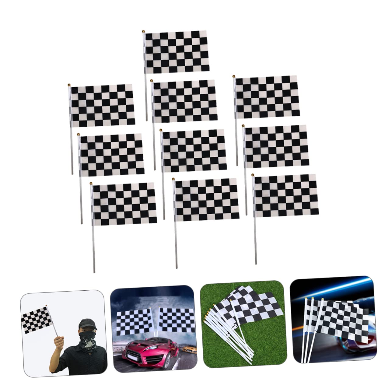 SUPVOX Jeu De Lancer De Drapeaux Colorés – Set Avec 3 Sacs De Sable – Activité Extérieure Et Fête En Famille – Couleurs Aléatoires