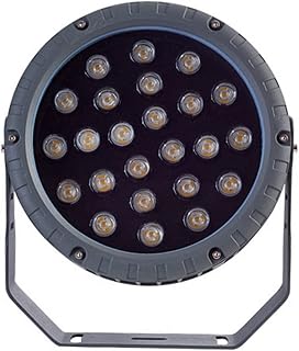 ZVALIEVYE Foco de Luz Led para Exteriores, Luz de Inundación, Luz de Proyección Intercambiable, para Iluminación Escénica de Parques Y Edificios (Dmx512 Rgb, Rojo)/Dm*512 Rgb/Amarillo