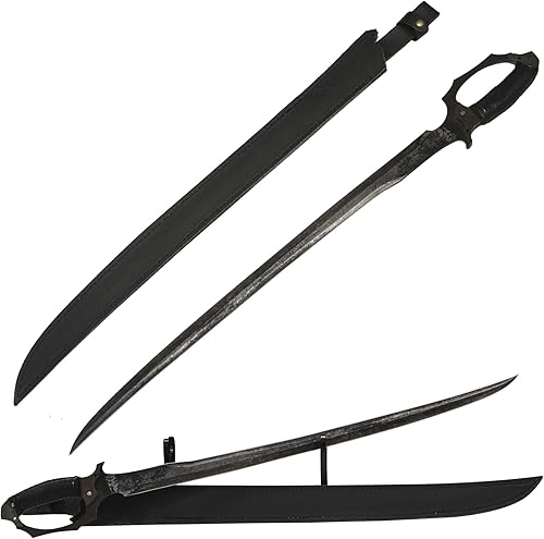 Vista 10 de Machete de hoja de acero de manganeso alto para cortar árboles Heavy Duty Full Tang supervivencia al aire libre caza táctica espada ZY