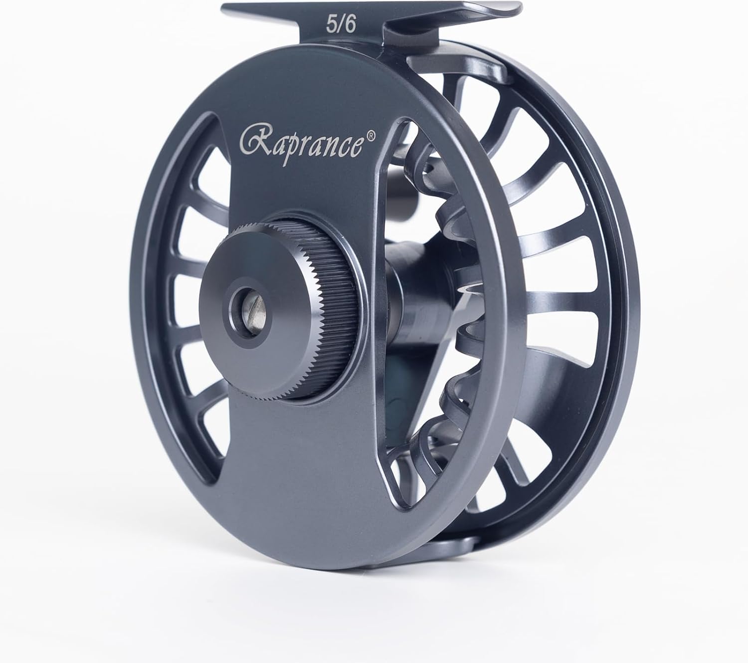 Raprance Fly Fishing Reel - CNC Aluminum Alloy, Ultra-Light, Instant Spool Change Side Button, for Freshwater/Saltwater (Matte Gunmetal Gray)