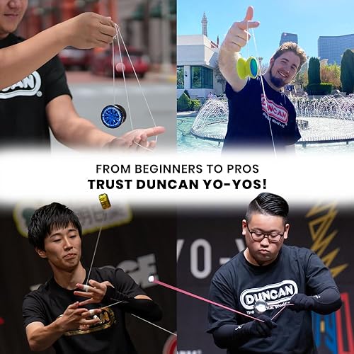 Miniatura 6 de Duncan Toys Hornet Pro Looping Yo-Yo with String, Ball Bearing Axle and Plastic Body, Green with White Cap verde/blanco