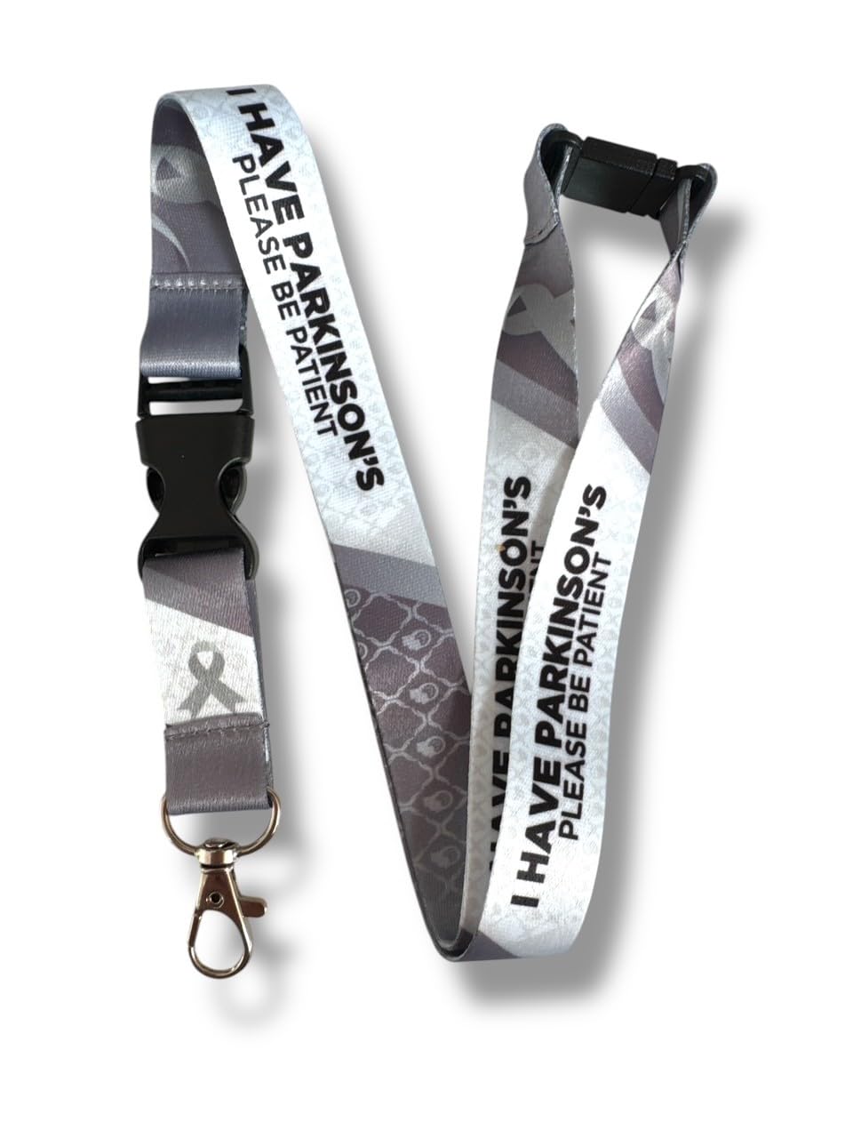PAC Supplies Global Parkinsons Awareness Lanyard, I have Parkinsons Please Be Patient